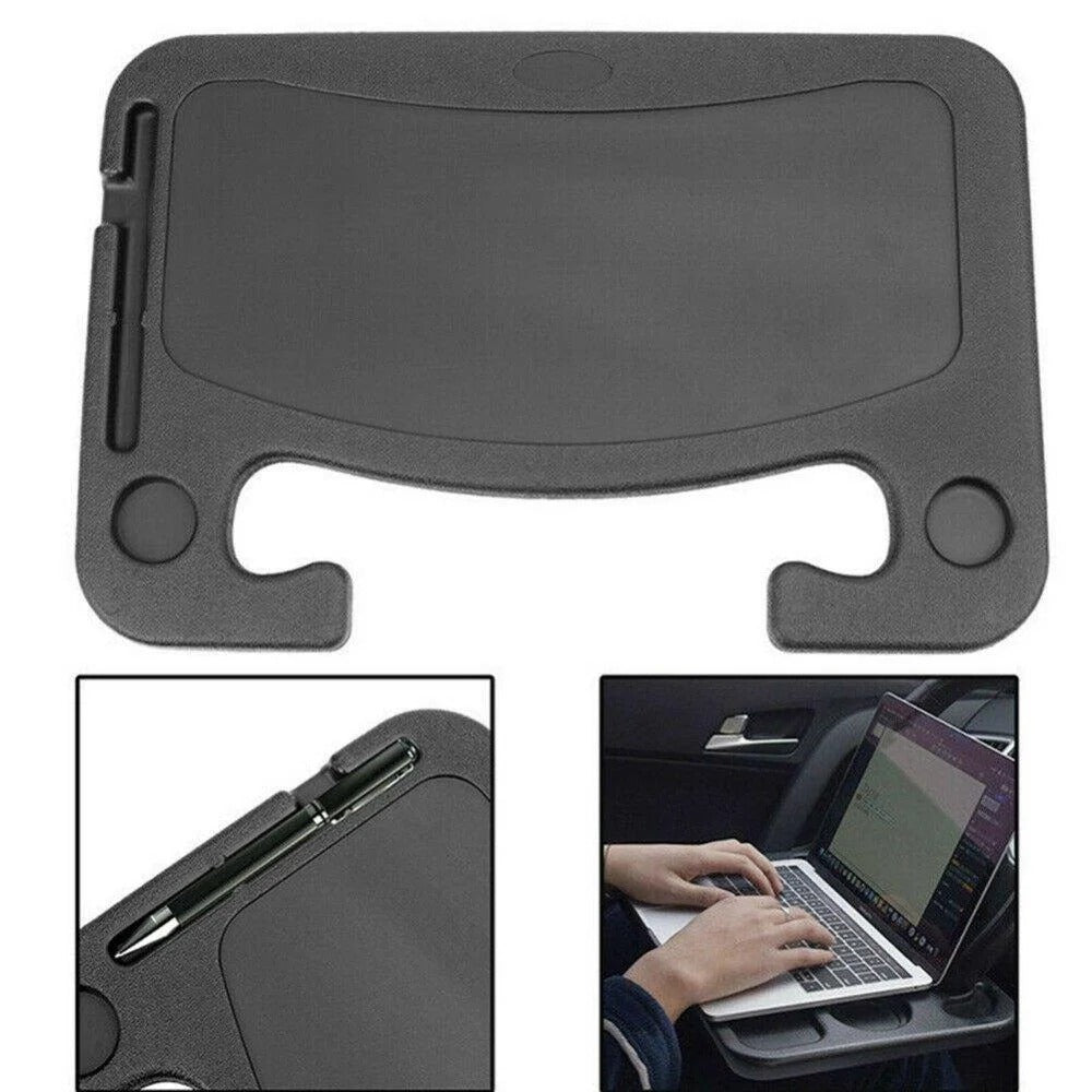 Plastic Steering Wheel Dining & Work Tray for Car – Portable Food Table & Laptop Desk for Driver & Passenger